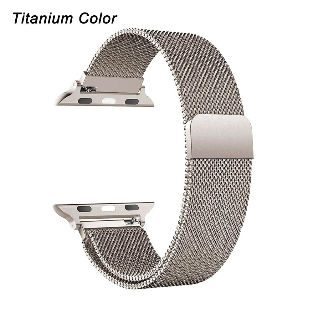 Миланский ремешок для Apple Watch Ultra 2 49 46 мм 42 мм 44 мм 40 мм 45 мм 41 мм 38 мм браслет для iWatch Series 10 9 3 6 5 SE 7 8 ремешок