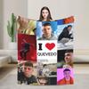 Super Soft Blanket Decorative Rapper Quevedo Music Throw Blanket  Flannel Bedspread For Bedroom Funny Sofa Bed Cover