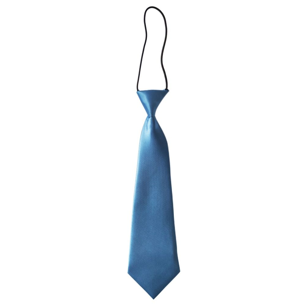 Short Style Cute Decoration Solid Color No Small Tie School Kids Tie Wedding Elastic Neck Tie