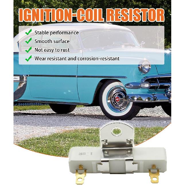 1.8 ohms F1104 (19017084) Ignition Coil Resistor | Fits for Bel Air Camaro Corvette Impala and Truck Chevy Bel Air 1955-1957,Chevy Camaro 1967-2002