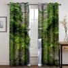 3D Forest Fresh Green Beautiful Scenery Pattern Blackout Curtain Set, Suitable for Home Curtains In The Living Room and Bedroom