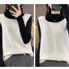 Женский пуловер, жилет, свободный вязаный свитер, верхняя одежда, жилет, повседневный жилет без рукавов с V-образным вырезом