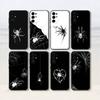 Серо-белый паук Чехол для телефона для Samsung S25, S24, S21, S22, S23, S30, Ultra, S20, Plus, Fe, Мягкий силиконовый черный чехол