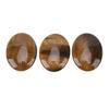 3Pcs Thumb Stone Bulk Worry Rocks Rubbing Crystal Pocket Toy Decor Tiger Eye Pattern