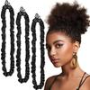 Luxurious Satins Hair Scrunchies 3 Pack Adjustable Size Silk Hairbands for Curly and Straight Hair No Slip Grips