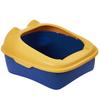Cat Litter Box Large Taotao Pet Products Spot Semi-closed Cat Head Shape Color Matching + Sand + Cat Toilet