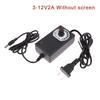 Регулируемый 3 В 9 В 12 В 24 В 1 А 2 А Универсальный Адаптер Переменного/Постоянного Тока Дисплей Экран Регулируемое Напряжение Источника Питания Adatpor