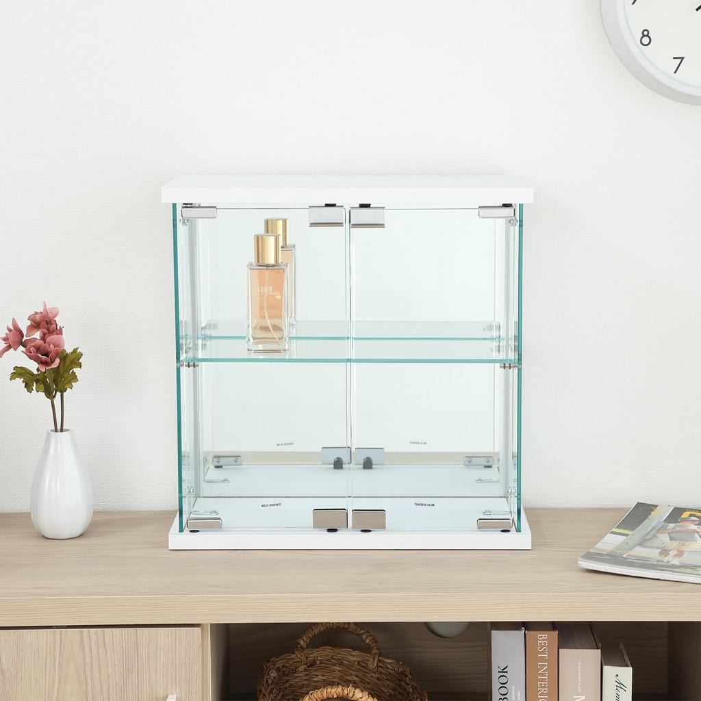 Fuji Boeki Tabletop Collection Case Figure Case 2 Tiers Rear Mirror Ширина x Глубина 20 x Высота Сборка Продукт Белый 63946 42.5 42.5см