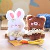 Cute Little Rabbit Pendant Plush Toy Doll Bear Schoolbag Hanging Decoration Keychain Doll Doll