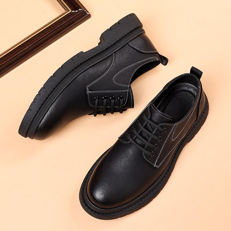 New Men Leather Shoes For Men Business Dress Shoes Cowhide Commuting Work Shoes Men British Suit Groom Wedding Men Shoes