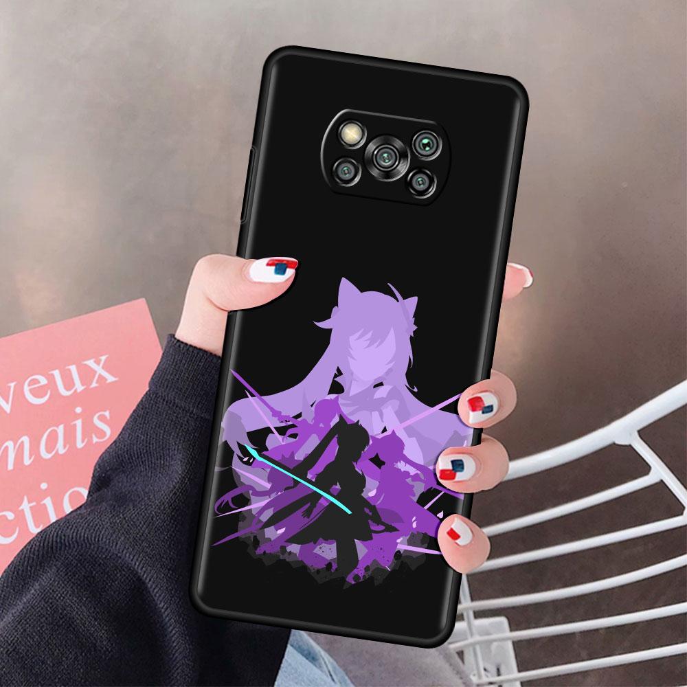 Чехол Genshin Impact с аниме для Xiaomi Mi Poco X3 NFC M3 Pocophone F1 F3 GT Redmi K40 Pro для Mi 10T Pro, чехол для телефона