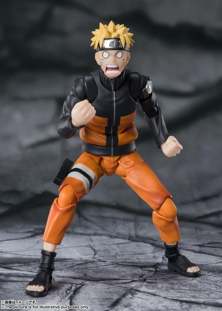 TAMASHII NATIONS NARUTO Shippuden Uzumaki Naruto of the Nine Tails Approximately 145mm Painted Movable Figure S.H.Figuarts -Jinchuriki - PVC&ABS