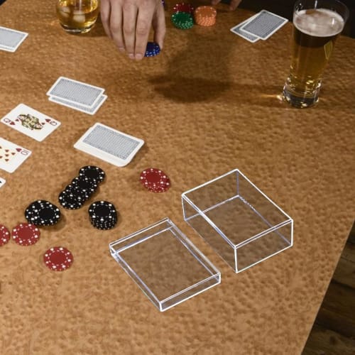 Коробка для хранения игральных карт, Прямоугольный дисплейный кейс для колод, Коробка-держатель для игральных карт для коллекционных и игровых карт