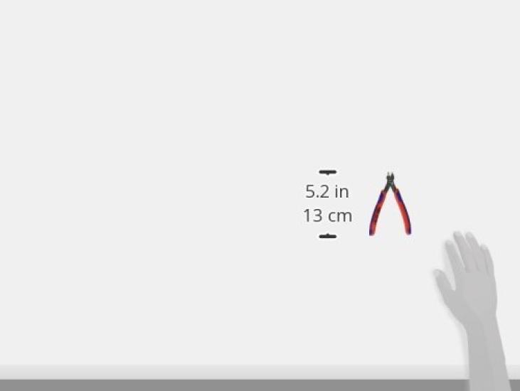 KNIPEX Super 125 мм Идеально для точной резки электроники и прецизионные кусачки, изгиб 60°, длина, машиностроение, 7823-125SB