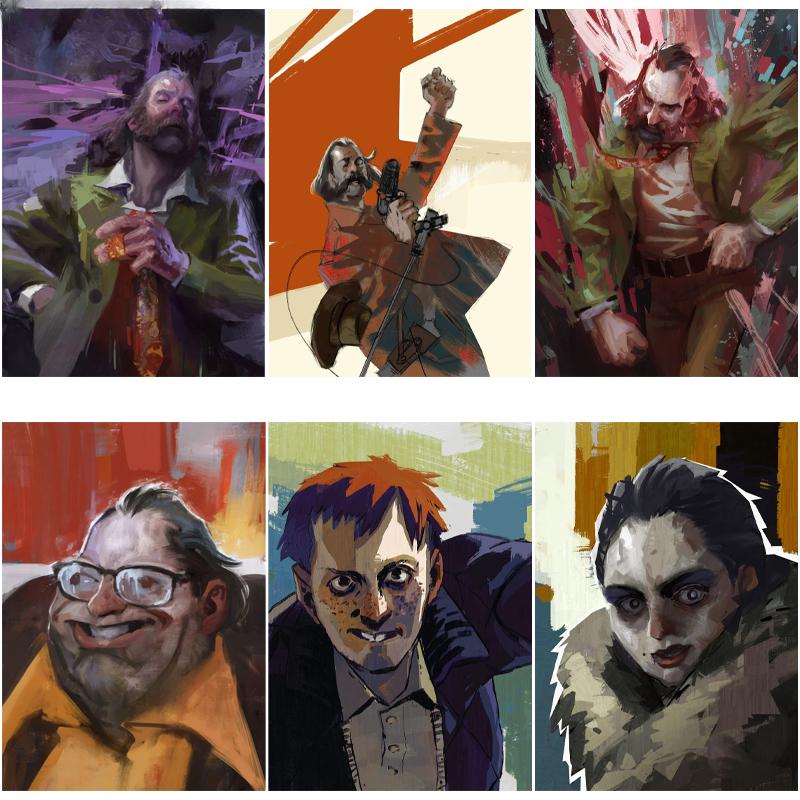 Disco Elysium игровые персонажи абстрактный портрет холст картины постеры и принты настенные художественные картинки для гостиной домашний декор