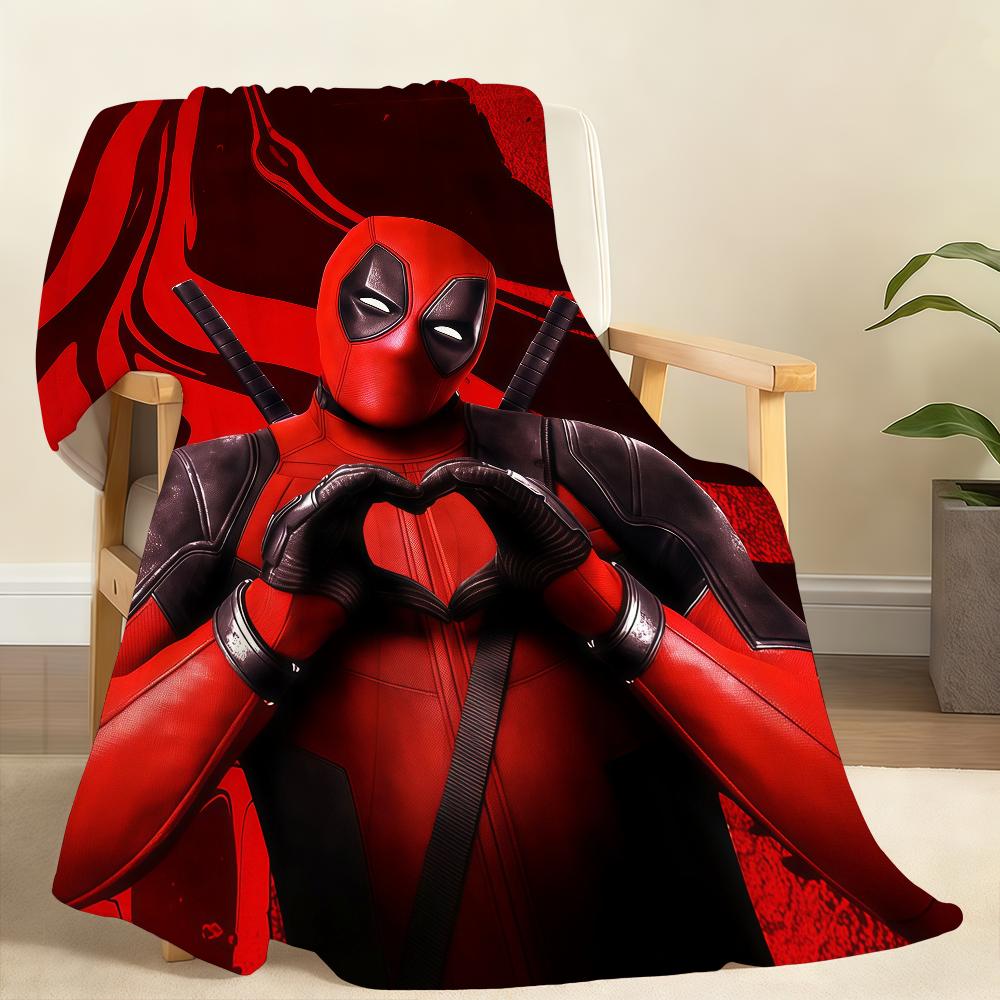 D-DeadpoolS Blanket Soft Throw Blanket for Home Bedroom Bed Sofa Picnic Travel Office Rest Cover Blanket Gift