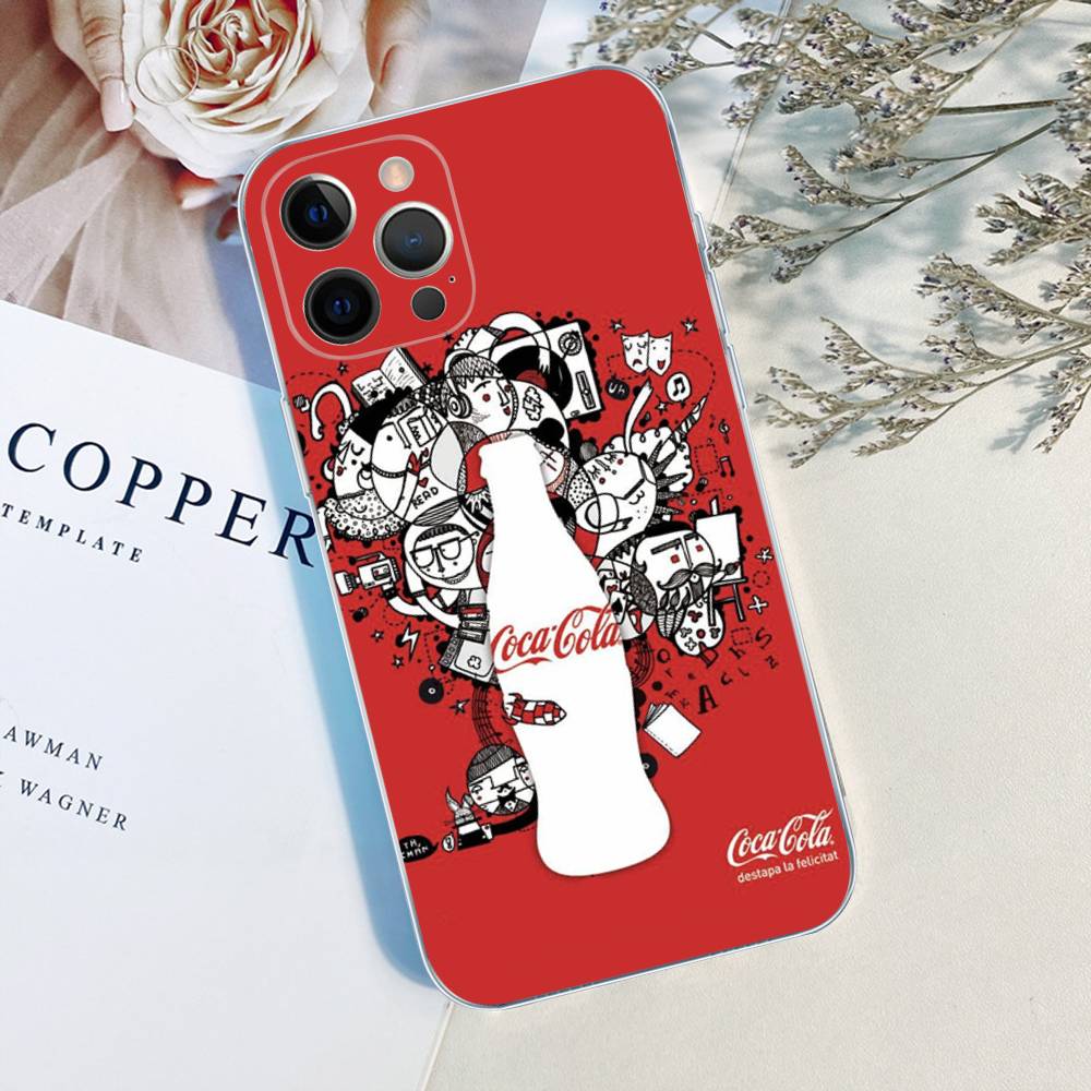 Крутой чехол для телефона C-Coca-C-Cola для iPhone 17 16 15 14 13 11 12 Pro Max 16 Plus Прозрачный