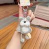 Ornament Plush Dog Pendant Funny Cartoon Animal Keychain Cute Bear Doll Key Ring  Friends