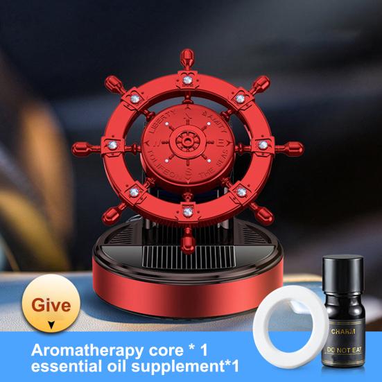 Солнечная энергия, автомобильная ароматерапия, вращение на 360 градусов, освежитель воздуха, автомобильные аксессуары, интерьер, креативный шлем в форме, автоматический очиститель воздуха