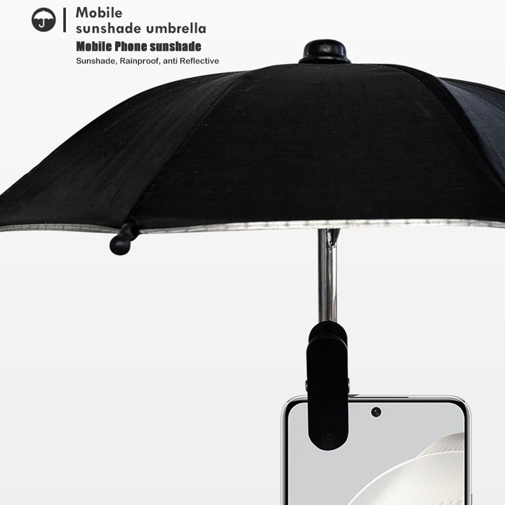 С клипсой держатель для зонта для телефона, зонт для телефона с защитой от бликов и водонепроницаемый, мотоцикл