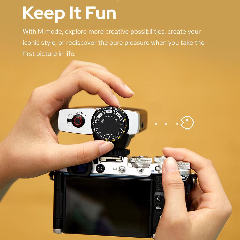 Вспышка для камеры Godox Lux Junior Retro GN12, 6000K, цветовая температура, автоматический и ручной режимы, вспышка 1/1–1/64