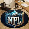 Круглый ковер с узором NFL, коврик для помещений/улицы, для пикника, игровой комнаты, спальни, офиса, гостиной, ковер для домашнего декора, подарок на день рождения