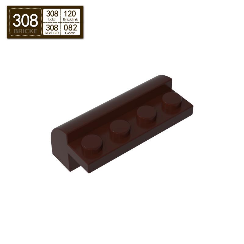 Изогнутый кирпичик 4x2x1, совместимый с LEGO 6081 — Идеально подходит для проектов MOC и DIY-строительства.