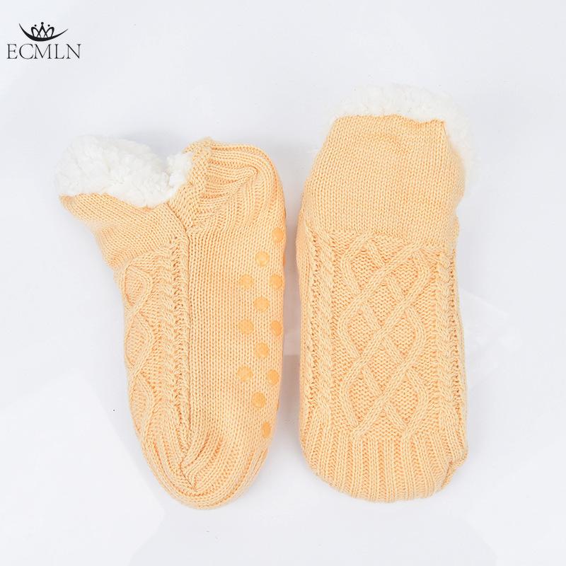 Unisex Fluffy Fuzzy Warm Slipper Socks for Men Women Thick Fleece Lined Non-Slip Socks Indoor Floor