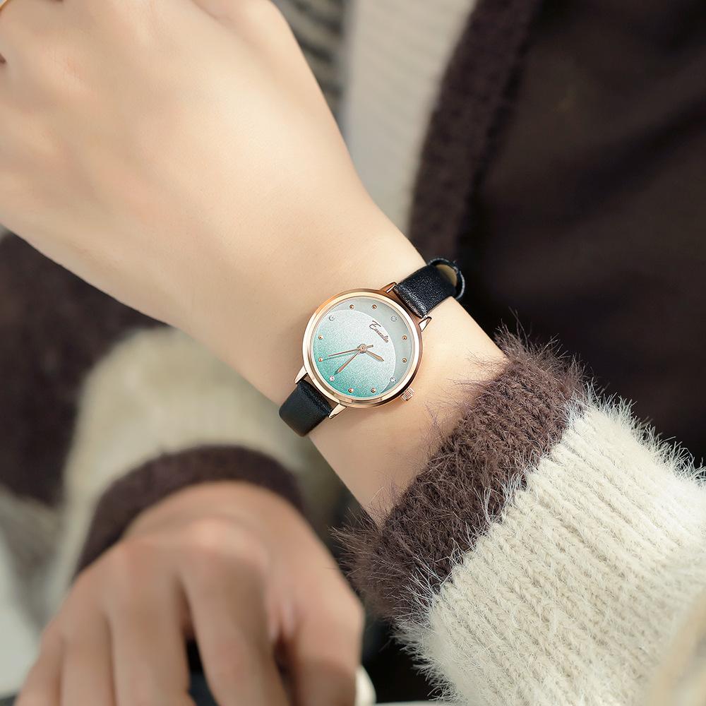 Watch Ladies Simple Small Fresh Fashion Gradient Ins Style Student Watch Quartz Watch