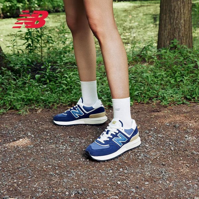 NEW BALANCE Повседневная обувь Мужская Женская Весенняя Обувь На Толстой Подошве Для Пары Низкий Каблук Модная Универсальная Ретро Спортивная Обувь U574LGBB