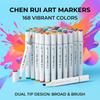48/60Pcs Brush Tip Alcohol Markers Dual Tip Art Marker Set Portable Brush Markers  Drawing