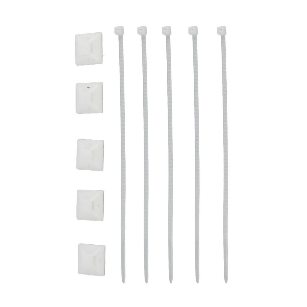 200Pcs Nylon High Temperature Resistant Strong Nylon Self Locking Cable with Mounts for Cable Fence