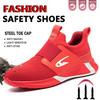 Мужская рабочая обувь с металлическим подноском и защитой от прокола, мужская защитная обувь, легкая обувь с защитой от скольжения, мужские дышащие удобные кроссовки