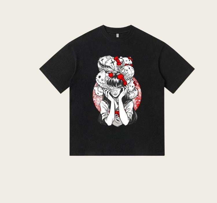 2025 Новая повседневная футболка с коротким рукавом с принтом, хлопок, стандартный крой, круглый вырез, дышащая, свободная, унисекс, мужская, женская одежда, Fortnite