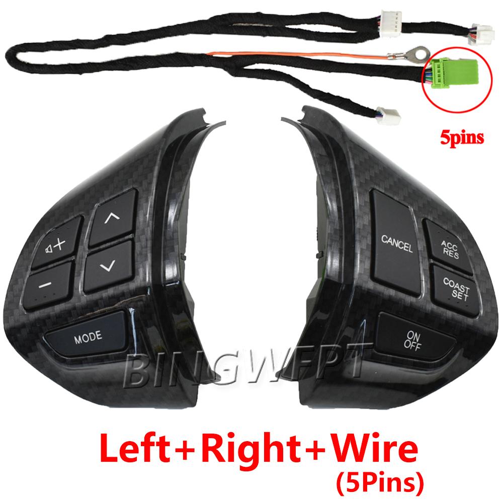 NEW Steering Wheel Volume Sound Buttons For Mitsubishi ASX Lancer Outlander RVR Pajero Sport Car Cruise Control Button Switches