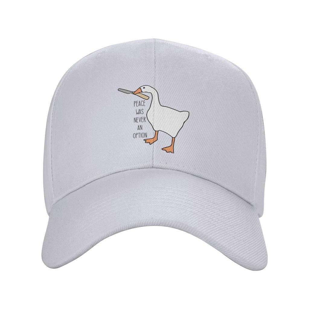 Peace Was Never an Option Anime Baseball Caps Trucker Hat Cartoon Ducks Dad Hat Adjustable Snapback Caps Dad Hat Summer Hat