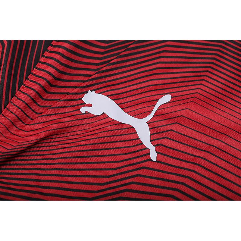 Puma Футболка Ac Milan Sport с круглым вырезом и коротким рукавом, мужские топы, оранжевого и черного цвета 754866-02