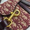 [Pre-Owned] Saddle Oblique Embroidered Classic Monogram Canvas Saddle Bag Mini - Excellent #4NK89T