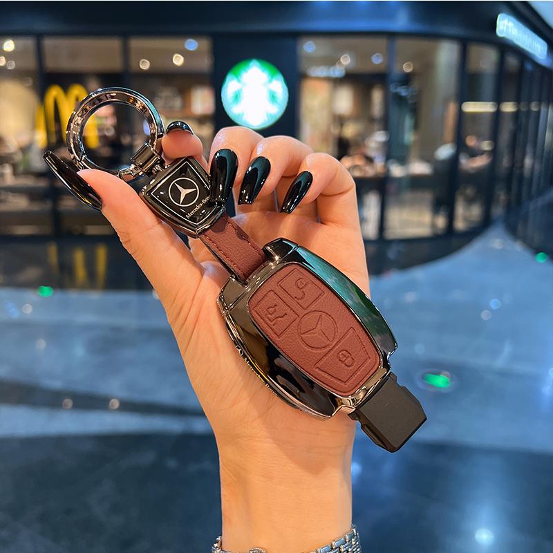 VRN2 Fashion Car Key Cover Case Shell Protective Bag For Mercedes Benz A E G GLS Class W177 W205 W213 W222 G63 X167 Maybach