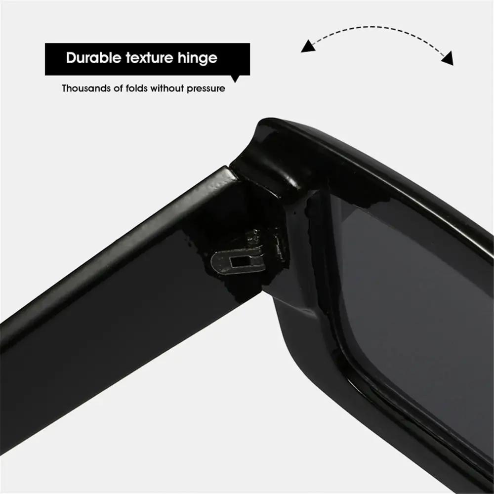 Трендовые квадратные очки желеобразного цвета Мужские солнцезащитные очки Маленькие прямоугольные солнцезащитные очки Фиолетовые солнцезащитные очки