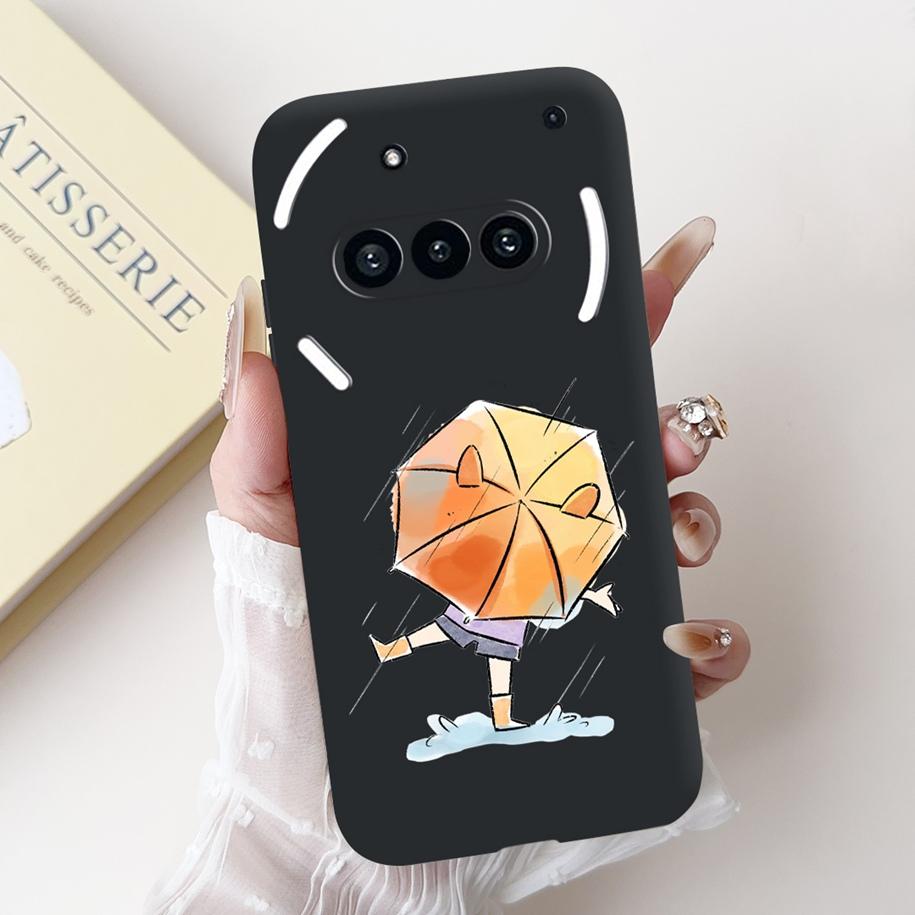 Чехол для Nothing Phone 3A A059 Милый Мультяшный Панда Астронавт Мягкий Силикон Матовый Черный Чехол Для Nothing Phone3a Pro A059P Fundas