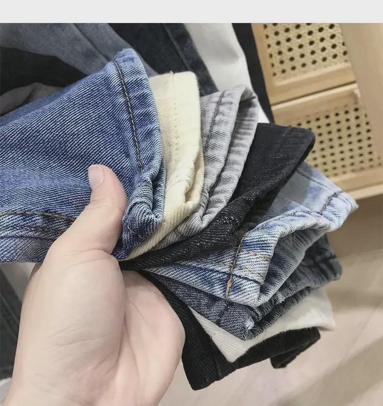 Женские джинсы с высокой талией в стиле ретро — осень 2021 г., корейский стиль, свободный облегающий крой, брюки-шаровары цвета моркови с девятью точками