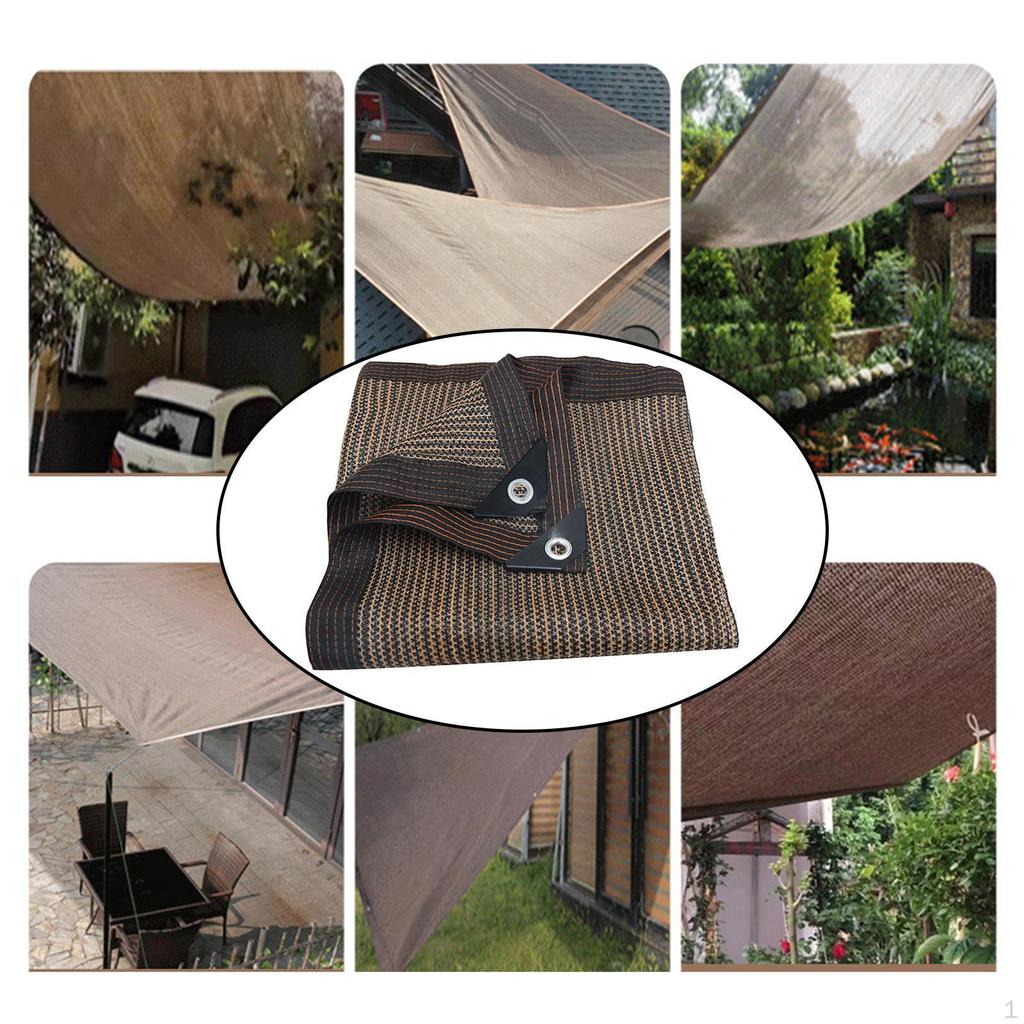 Наружная теневая сетка с люверсами для газона и сада