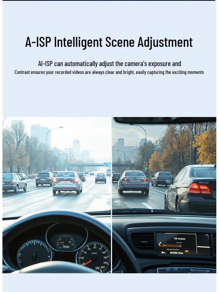 New Car-Mounted Wireless Dash Cam: High-Definition, Screen, Night Vision, Parking Monitoring, Compact Design