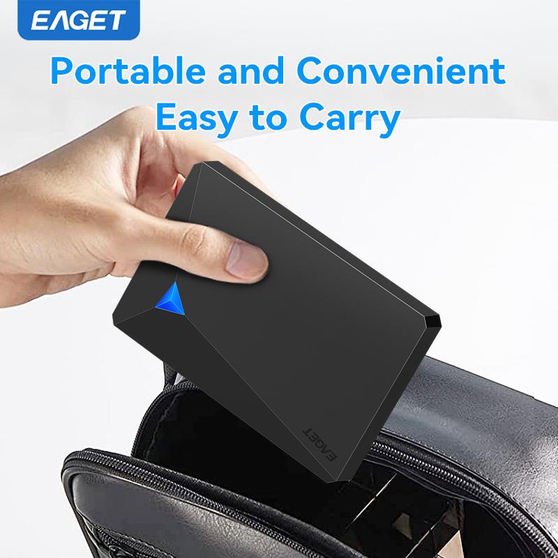 EAGET Портативный внешний жесткий диск HDD — ультрапортативное внешнее решение для хранения данных с огромной емкостью USB 3.0 для ПК, Mac, PlayStation