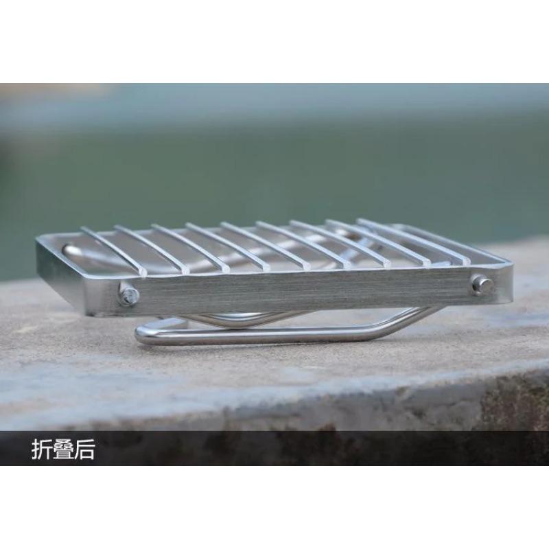 1PCS Folding Campfire Grill Portable Stainless Steel Outdoor Camping Grill Grate Gas Stove Stand Gas Stoves Burner Bracket