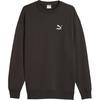 Puma Classics Letter Logo Embroidered Sports Casual Pullover Crewneck Sweatshirt Men Sweatshirt Black 623438-01