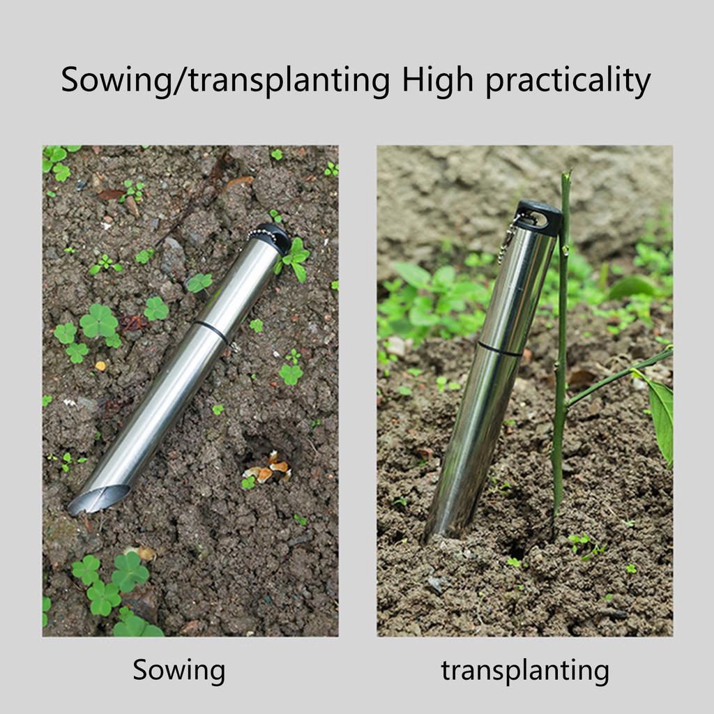 Садовый луковичный сеялка Садовый луковичный пересадочный инструмент Инструмент из нержавеющей стали для пересадки Выкапывание Посадка цветов