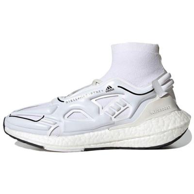 Stella McCartney x UltraBoost 22 Повышенный Комфорт Амортизация Средняя Высота Стиль Повседневная Обувь Женская Облачный Белый Основной Черный GY6110