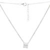 Silver Necklace with Cubic Zirconia, Product Weight 5.48 G (2161950)